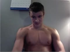 Sexy young guy jerks and cuts