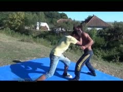 romanian boys wrestle outdoor - part 5