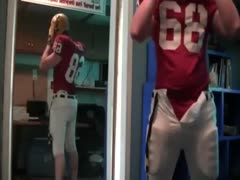 Football uniform jerkoff