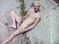 Wanking on the beach