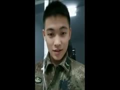 Cute Asian Soldier Boy