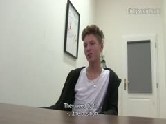Straight Euro Twink Hunk gets barebacked POV at an interview