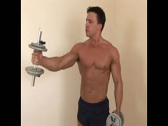 Reese jerks off with a dildo