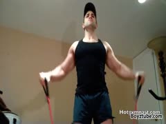 HOTGYMNAST A LITTLE WORKOUT