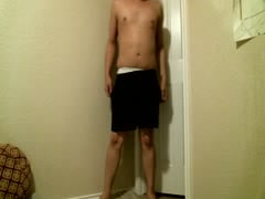ME stripping naked