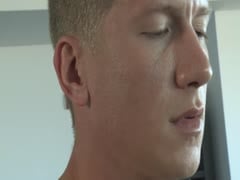 Hayden strips and pleasures himself