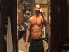 BRF jerks off in a kilt