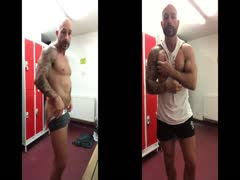 british muscle x at the gym