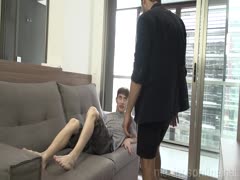 twink gets a big one