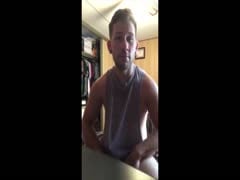 college boy jerks off