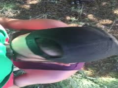 SUCKING ON THE BOYFRIEND?S BBC IN THE FOREST.
