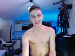 Horny Guy Strokes His Big Uncut Dick