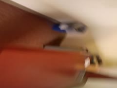 Shooting a huge load on a table