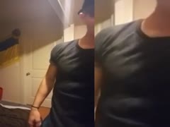 Bad Boy Flexing and Masturbating