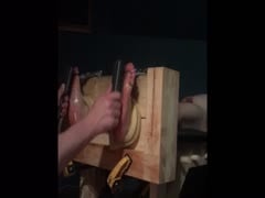 Tickling in our stocks with oiled soles 