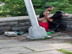 Fucking outside in the park