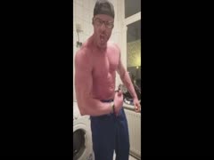 hot muscle stud jerking off