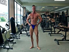 mature bodybuilder posing