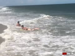 Raw Beach Fuck with Colby and Mickey