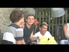 Outdoor gay group orgy