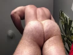 ginger showing off his furry ass