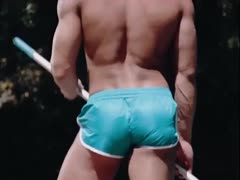Interracial Pool Makeout in SHORT Shorts