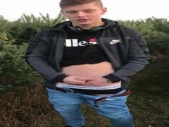 Smooth Twink Wanks Outdoors.