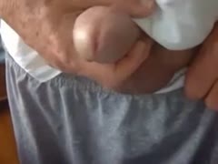 Old Man Jerking His Big Dick