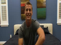 Blonde Hunk Masturbate Solo