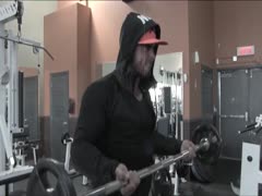 Hot junior bodybuilder Mat training