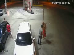 Fun at the gas station