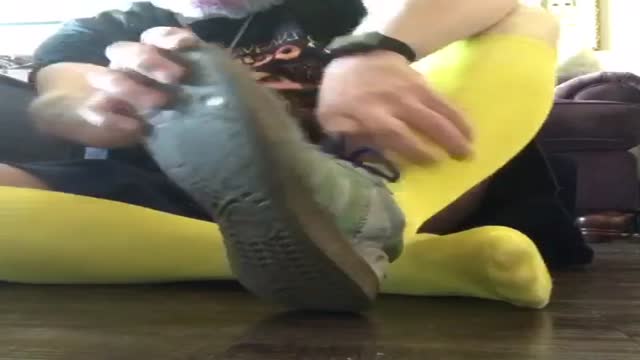 My socked feet