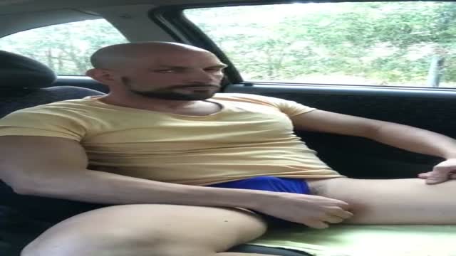 in the car in public