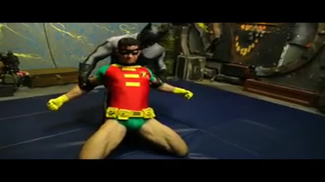 Lycra fight Batman 