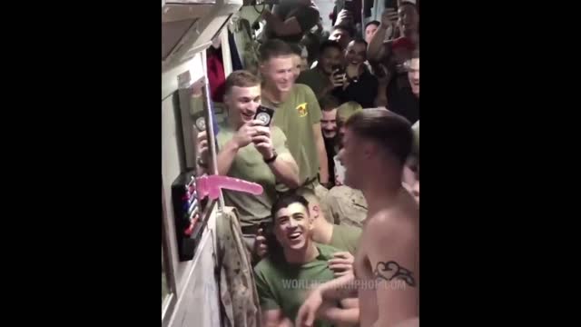 Marine taking one for the team