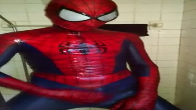 Showering Spidey
