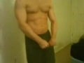 Hot guy strip & jerk