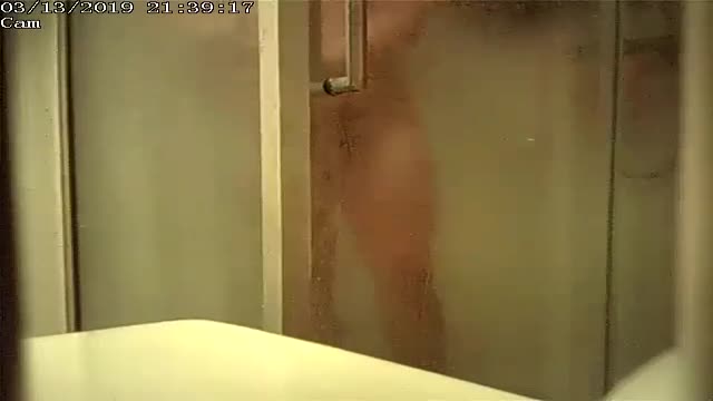 Geek in shower