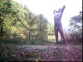 Lee Przybylowicz exposing his little penis in the woods!