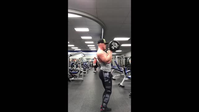 beefy guy showing off