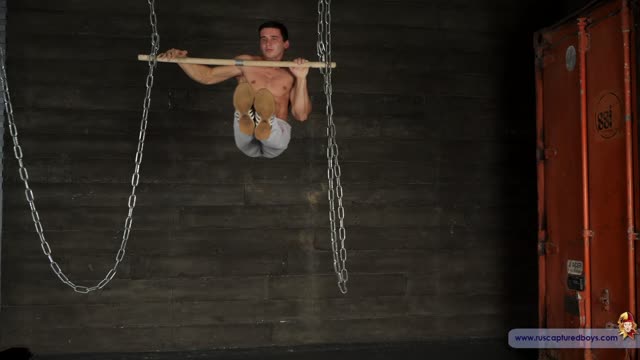 Gymnast Showing His Stuff
