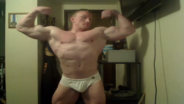 Cocky Young Bodybuilder Showing Off