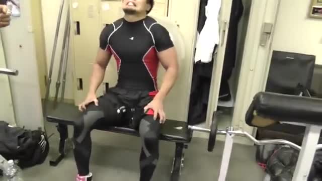 Japanese guy workout
