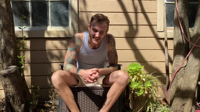 Christian Wilde Backyard Stroking