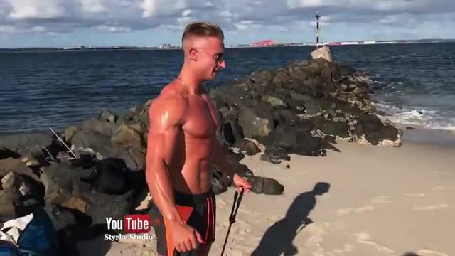 Hot muscle beach body