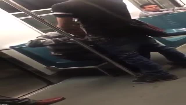 sucking on the subway