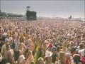 glastonburry festival _naked guitarist on stage