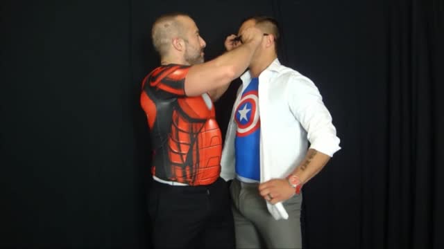Captain American fucks Iron Man 