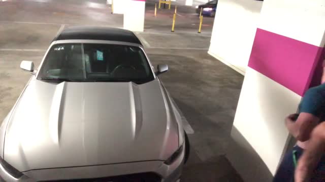 Couple fucking inside a parking lot 
