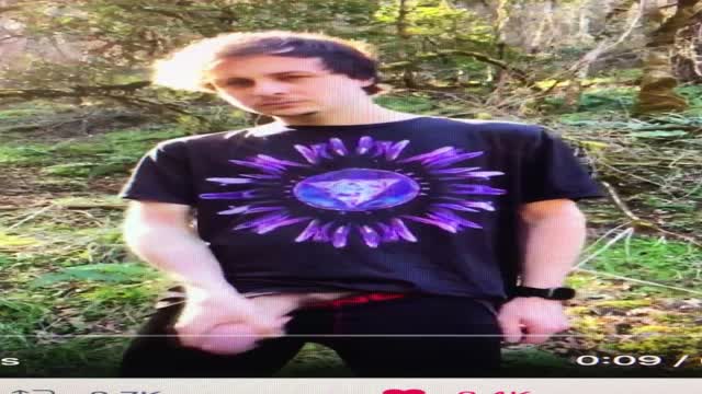 Boi Wanks Off Outdoors.